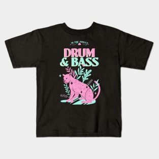 DRUM & BASS  - In The Jungle Kids T-Shirt